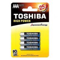 Toshiba Pilhas Alcalinas AAA High Power LR03 Pack 4 Unidades