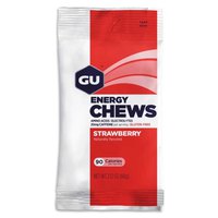 GU Energy Chews Strawberry 12 Energie Kauen