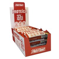 Nutrisport Proteïna 33% 44gr Proteïna Bars Caixa Xocolata Galeta 24 Unitats