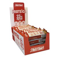 Nutrisport Proteina 33% 44gr Proteina Barre Scatola Buio Cioccolato&Arancia 24 Unità