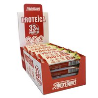 Nutrisport Proteïna 33% 44gr Proteïna Bars Caixa Iogurt I Poma A Les 24 Unitats