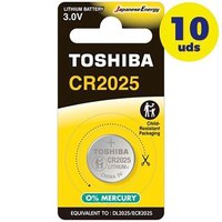 Toshiba Bateria De Botão CR2025 CP-1C 10 Unidades